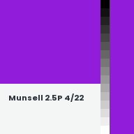 Color chip: Munsell 2.5P 4/22