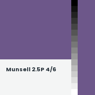 Color chip: Munsell 2.5P 4/6