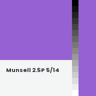 Color chip: Munsell 2.5P 5/14
