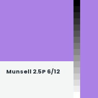 Color chip: Munsell 2.5P 6/12