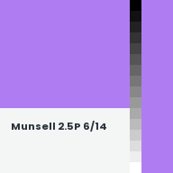 Color chip: Munsell 2.5P 6/14