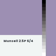 Color chip: Munsell 2.5P 6/4