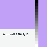 Color chip: Munsell 2.5P 7/10