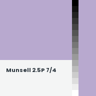Color chip: Munsell 2.5P 7/4