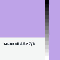 Color chip: Munsell 2.5P 7/8