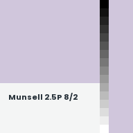 Color chip: Munsell 2.5P 8/2