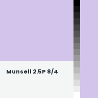 Color chip: Munsell 2.5P 8/4