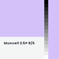 Color chip: Munsell 2.5P 8/6