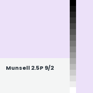 Color chip: Munsell 2.5P 9/2