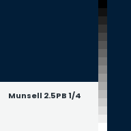 Color chip: Munsell 2.5PB 1/4