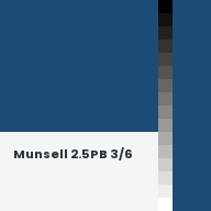 Color chip: Munsell 2.5PB 3/6