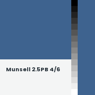 Color chip: Munsell 2.5PB 4/6