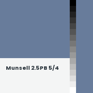 Color chip: Munsell 2.5PB 5/4