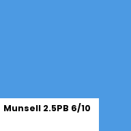 Color chip: Munsell 2.5PB 6/10