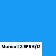 Color chip: Munsell 2.5PB 6/12