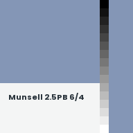 Color chip: Munsell 2.5PB 6/4