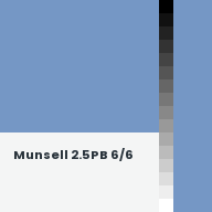 Color chip: Munsell 2.5PB 6/6