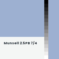 Color chip: Munsell 2.5PB 7/4