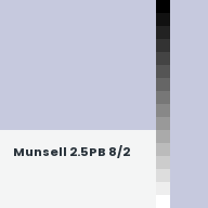 Color chip: Munsell 2.5PB 8/2