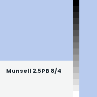 Color chip: Munsell 2.5PB 8/4