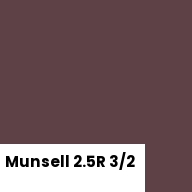 Color chip: Munsell 2.5R 3/2
