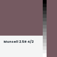 Color chip: Munsell 2.5R 4/2
