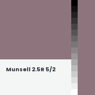 Color chip: Munsell 2.5R 5/2