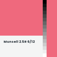 Color chip: Munsell 2.5R 6/12