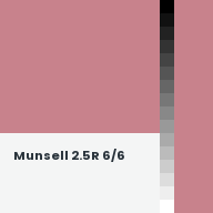 Color chip: Munsell 2.5R 6/6