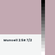 Color chip: Munsell 2.5R 7/2
