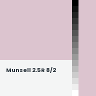 Color chip: Munsell 2.5R 8/2