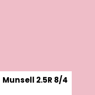 Color chip: Munsell 2.5R 8/4
