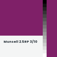 Color chip: Munsell 2.5RP 3/10