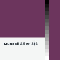 Color chip: Munsell 2.5RP 3/6