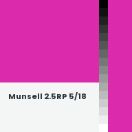 Color chip: Munsell 2.5RP 5/18