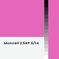 Color chip: Munsell 2.5RP 6/14