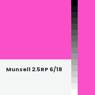 Color chip: Munsell 2.5RP 6/18