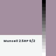 Color chip: Munsell 2.5RP 6/2