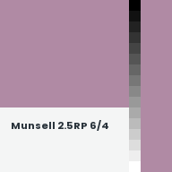 Color chip: Munsell 2.5RP 6/4