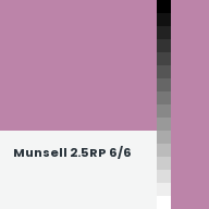 Color chip: Munsell 2.5RP 6/6