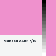 Color chip: Munsell 2.5RP 7/10