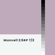 Color chip: Munsell 2.5RP 7/2