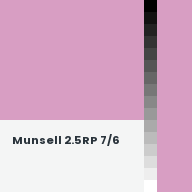 Color chip: Munsell 2.5RP 7/6