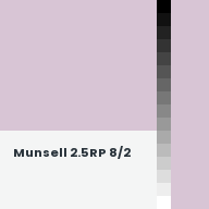 Color chip: Munsell 2.5RP 8/2