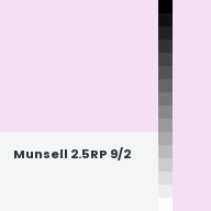 Color chip: Munsell 2.5RP 9/2