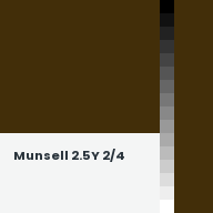 Color chip: Munsell 2.5Y 2/4