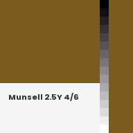 Color chip: Munsell 2.5Y 4/6