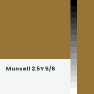 Color chip: Munsell 2.5Y 5/6