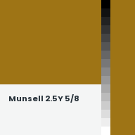 Color chip: Munsell 2.5Y 5/8