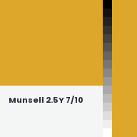 Color chip: Munsell 2.5Y 7/10